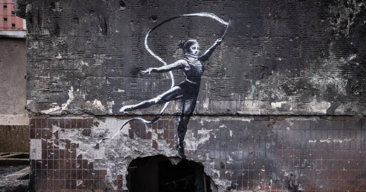 Artist Banksy has become an honorary citizen of Irpin