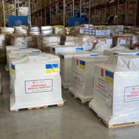 За час воєнного стану Україна отримала понад 10 тисяч тонн медичної гуманітарної допомоги