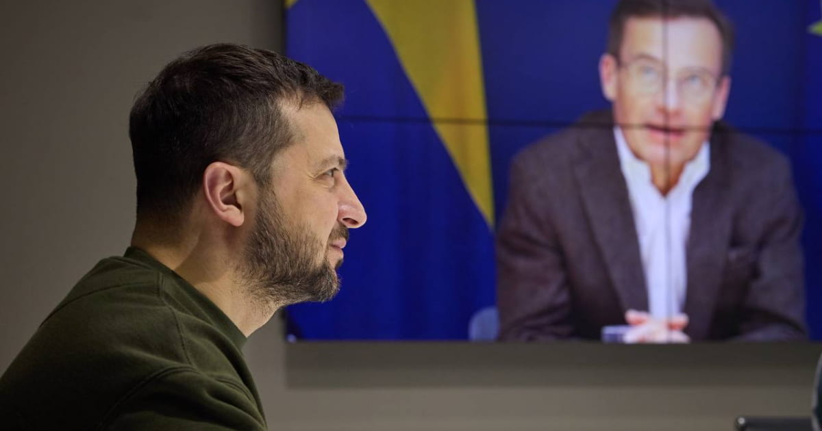 Володимир Зеленський та Прем’єр-міністр Швеції Ульф Крістерссон обговорили перспективи євроінтеграції України