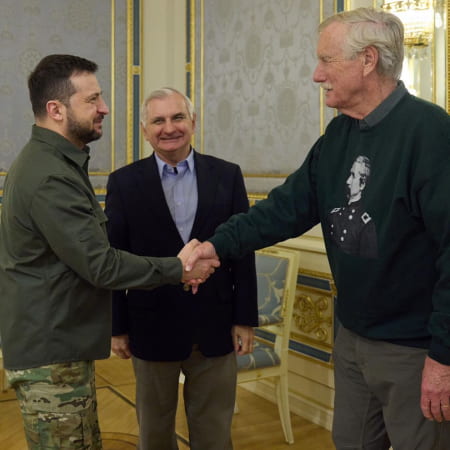 Сенатори США Джек Рід та Ангус Кінг прибули в Україну з візитом
