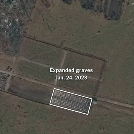 The NYT obtained satellite images of the cemetery used by the Wagner PMC for its burials