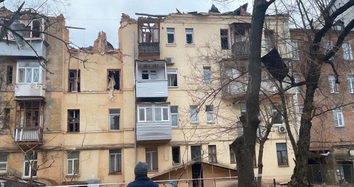 On the evening of January 29, the Russians launched a missile attack on a residential building in Kharkiv