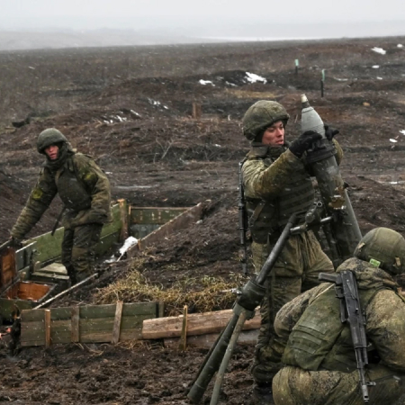 Артилеристи російської армії стріляють «наосліп»