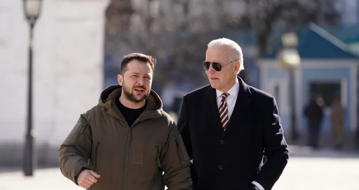 A few hours before Joe Biden's departure for Ukraine, the United States notified Russia of his plans to visit Kyiv