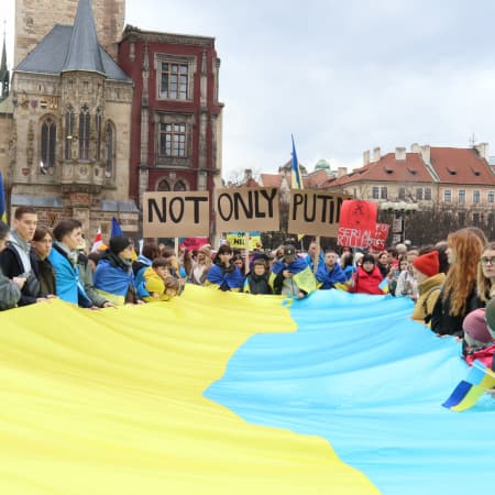 Rallies in support of Ukraine were held in a number of countries