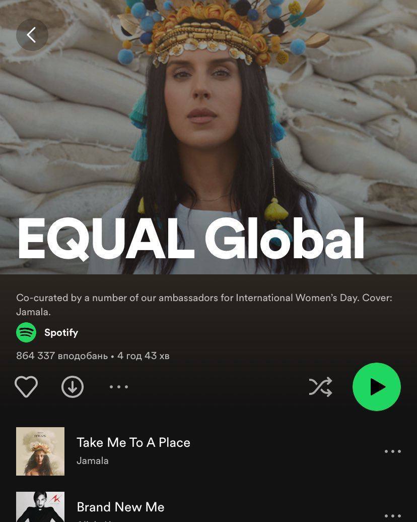 Jamala becomes the first Ukrainian Equal Global Playlist Ambassador from Spotify