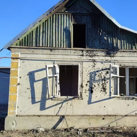 Russians shell a school in Avdiivka, Donetsk region, with two missiles