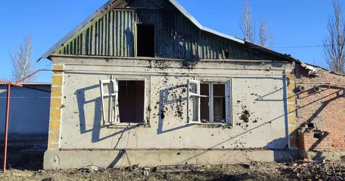 Russians shell a school in Avdiivka, Donetsk region, with two missiles