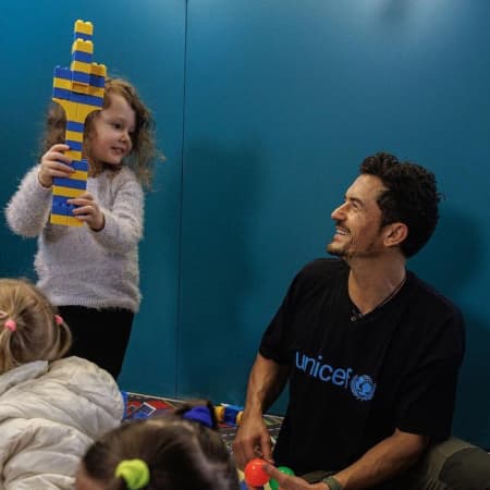 Orlando Bloom, actor and UNICEF Goodwill Ambassador, arrives in Ukraine