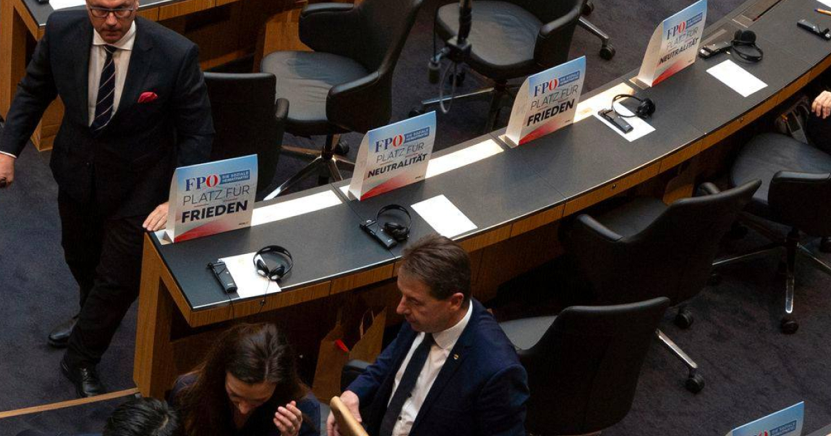 Austrian far-right lawmakers walk out of Volodymyr Zelenskyy speech to Austrian parliament — the Austrian public broadcaster Der Österreichische Rundfunk (ÖRF)