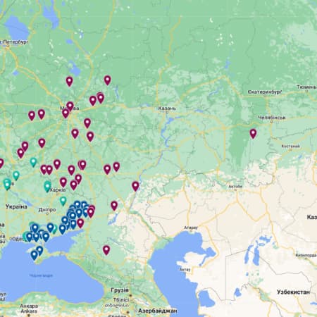 Медійна ініціатива за права людини презентувала мапу місць, де росіяни утримують цивільних заручників та військовополонених