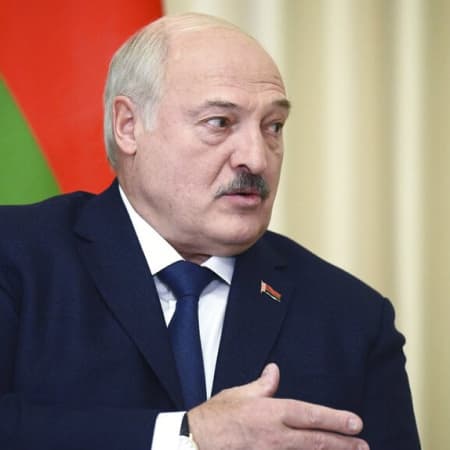 Self-proclaimed "president" of Belarus Alexander Lukashenko meets with the head of the illegal armed group "DPR" Denis Pushilin, in Belarus - Belarusian propaganda news agency BelTA