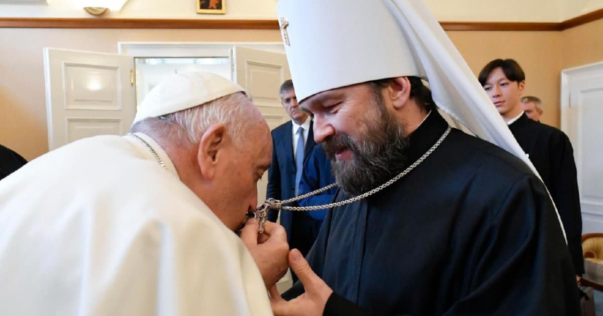Папа Римський провів «сердечну зустріч» з угорським митрополитом РПЦ Іларіоном (Алфєєвим)