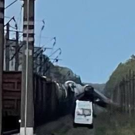 A railway is blown up in the Bryansk region