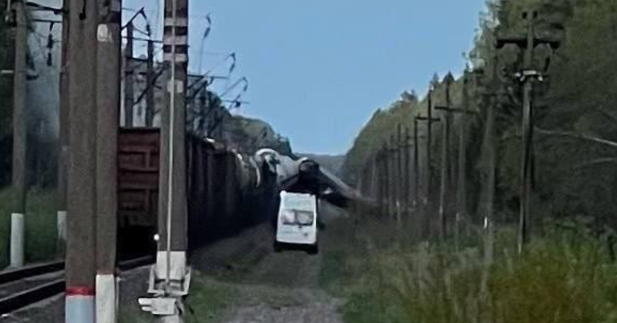 A railway is blown up in the Bryansk region