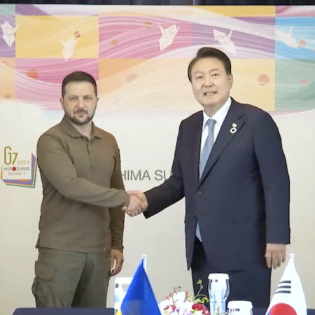 Володимир Зеленський зустрівся з Президентом Республіки Корея Юн Сок Йолем