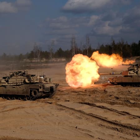 Українські військові почали навчання на американських танках «Abrams М1» у Німеччині