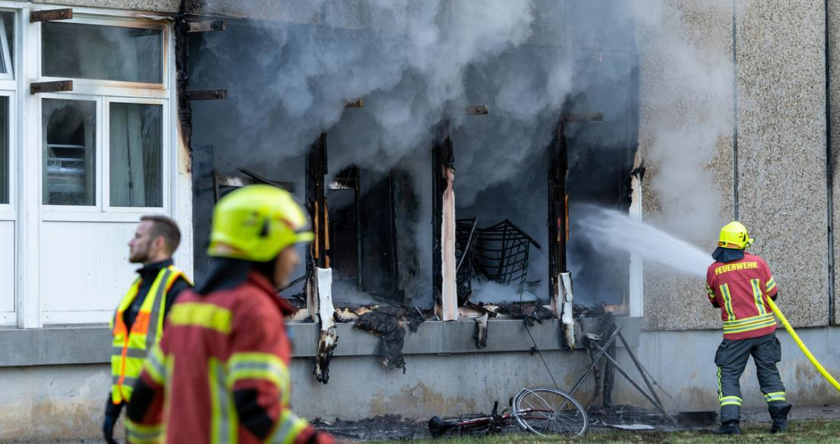 A fire breaks out in a house with Ukrainian refugees in Germany