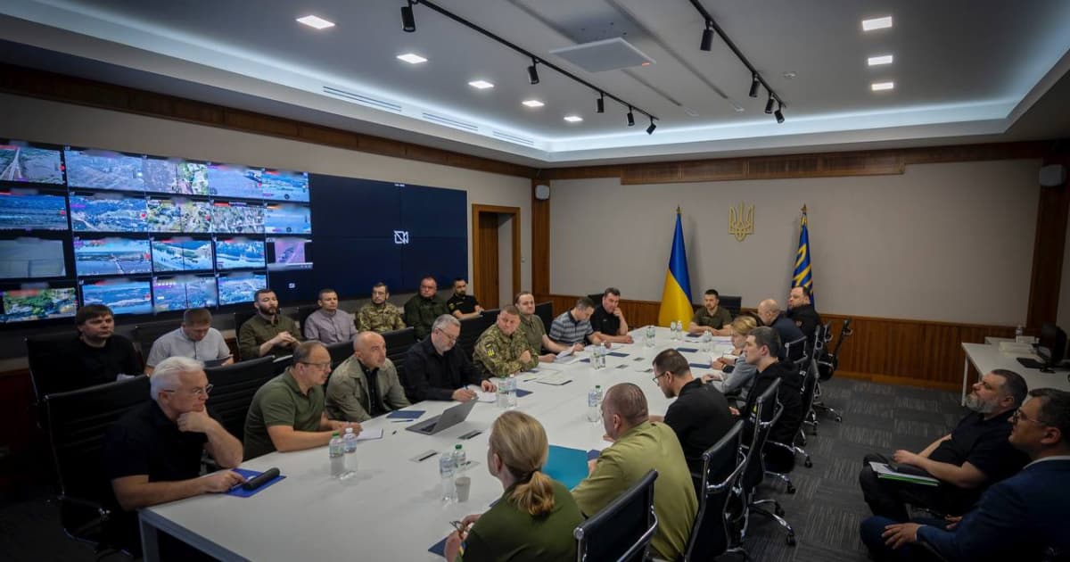 Volodymyr Zelenskyy held an urgent meeting of the National Security and Defense Council on the blowing up of the Kakhovka HPP by Russians