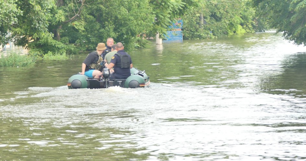 У тимчасово окупованій Голій Пристані вода зупинилася і в окремих місцях впала на п'ять сантиметрів