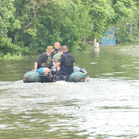 У тимчасово окупованій Голій Пристані вода зупинилася і в окремих місцях впала на п'ять сантиметрів