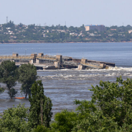 The water level in the Kakhovka reservoir reaches 12.5 metres
