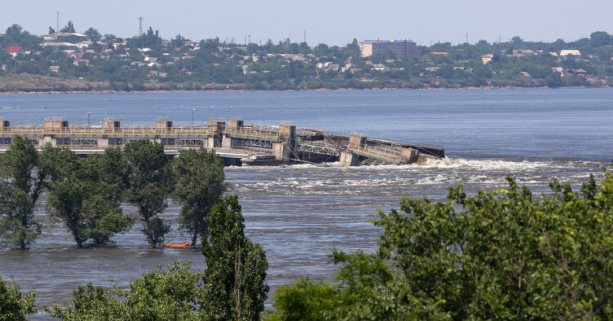 The water level in the Kakhovka reservoir reaches 12.5 metres