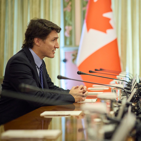 Canadian Prime Minister arrives in Kyiv for an unannounced visit