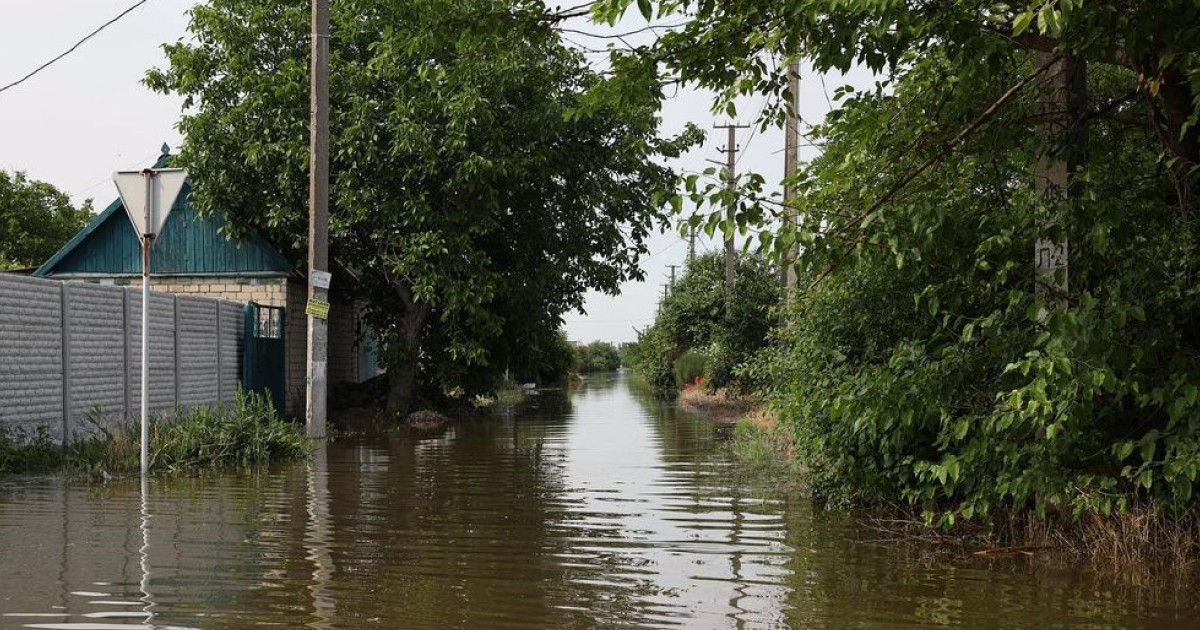 Flooded area in the Kherson region has almost halved