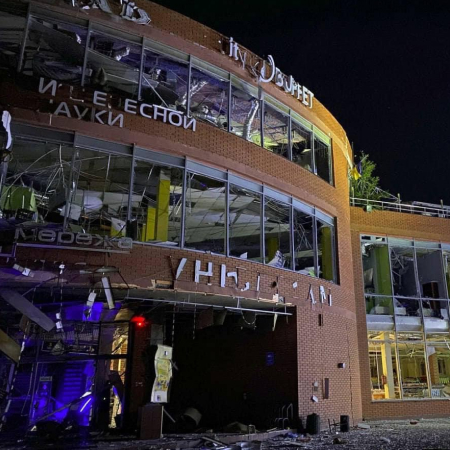 Russian missile strike destroys Museum of Interesting Science in Odesa