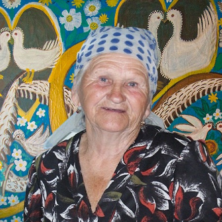In the house of Ukrainian artist Polina Raiko, 30-40% of the mural remains - the rest was destroyed by the flood