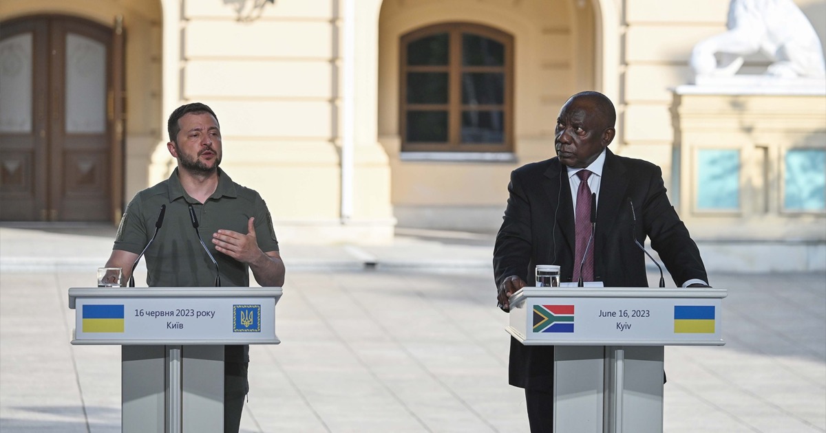 South African President Ramaphosa puts forward a 10-point peace plan, Zelenskyy responds