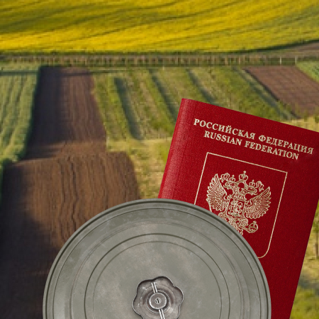 Russians mine land plots of people who refused Russian passports