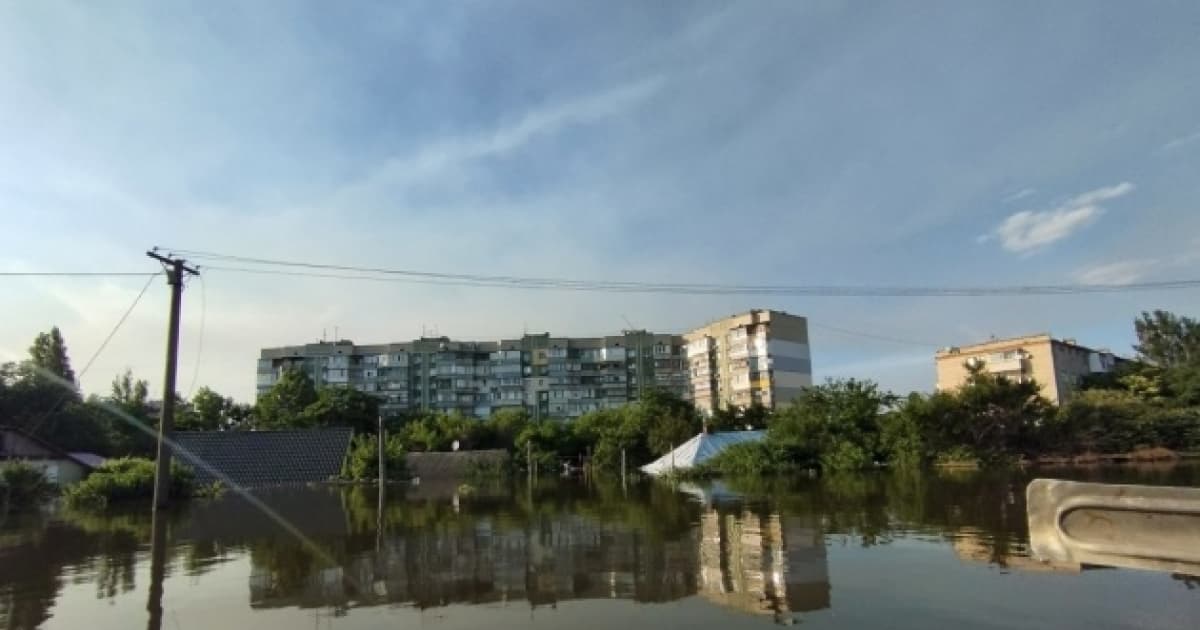 The water level in the Kherson region is decreasing, currently, it is 62 cm