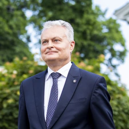 Lithuanian President Gitanas Nausėda arrives in Ukraine on an unannounced visit