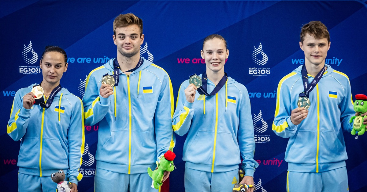 Українська збірна посіла третє місце на Європейських іграх, здобувши 41 медаль