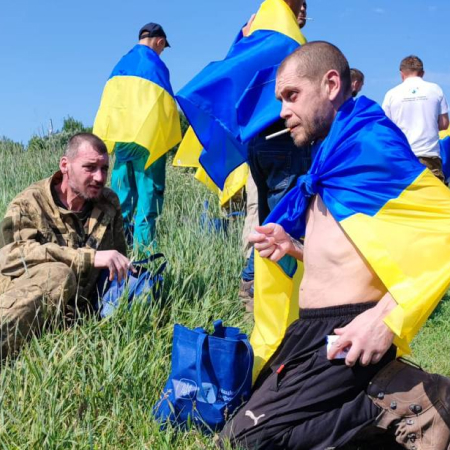 Україна повернула з полону 45 військових ЗСУ, Нацгвардії, ДПСУ та двох цивільних