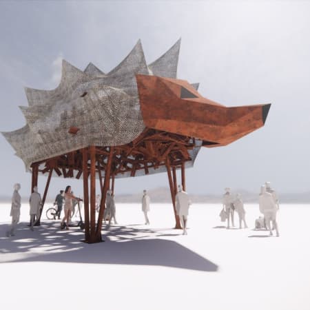 Україна на фестивалі Burning Man представить військовий меморіал «The Hedgehog Temple»