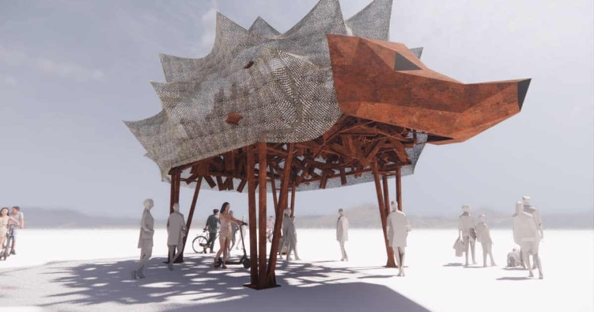 Ukraine to present The Hedgehog Temple war memorial at Burning Man festival