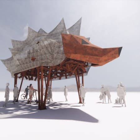 Ukraine to present The Hedgehog Temple war memorial at Burning Man festival