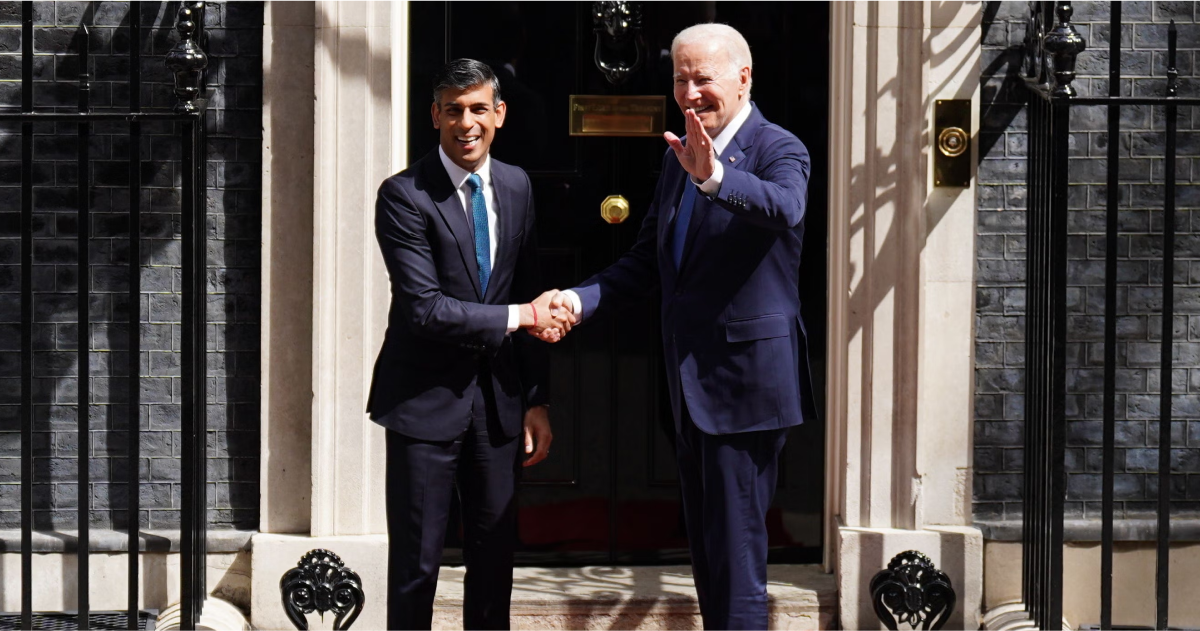 Президент США Джо Байден зустрівся з британським прем’єр-міністром Ріші Сунаком у Лондоні