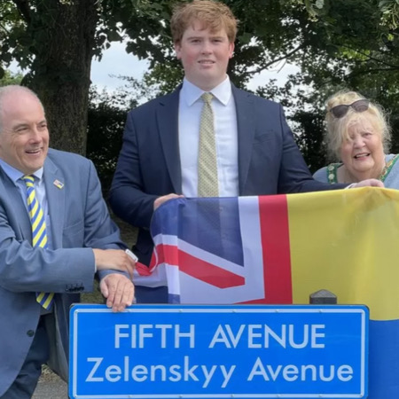 An avenue named after the President of Ukraine was opened in the UK