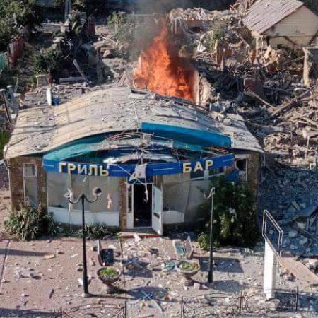 У Олешках на Херсонщині, ймовірно, знищили будинок місцевого колаборанта Георгія Журавка