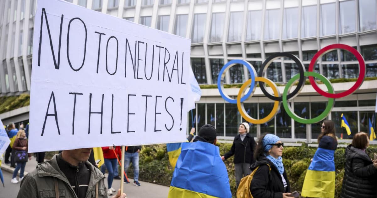 Ukrainian athletes will be allowed to participate in competitions where Russians or Belarusians are in neutral status