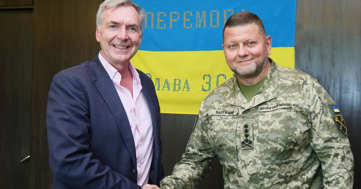 Валерій Залужний зустрівся з начальником Штабу оборони Великої Британії Тоні Радакіним