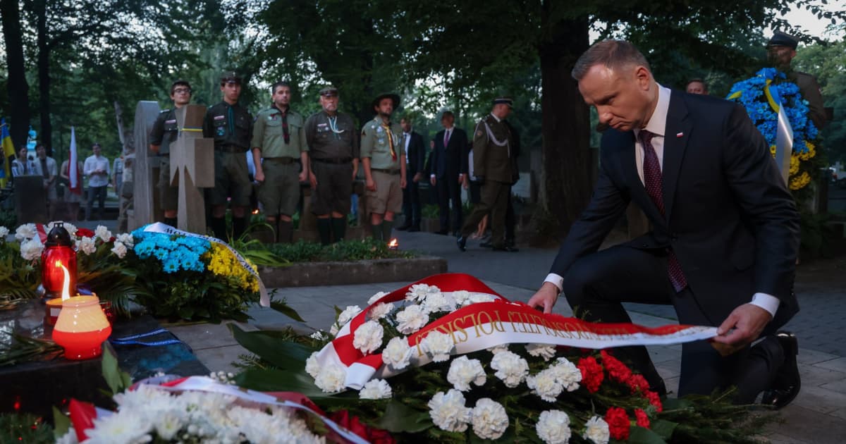 Polish President honours the memory of Ukrainian Insurgent Army soldiers of 1917-1921
