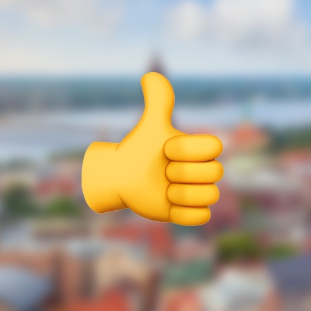 Суд у Латвії трактував емодзі «великий палець вгору» як письмову згоду