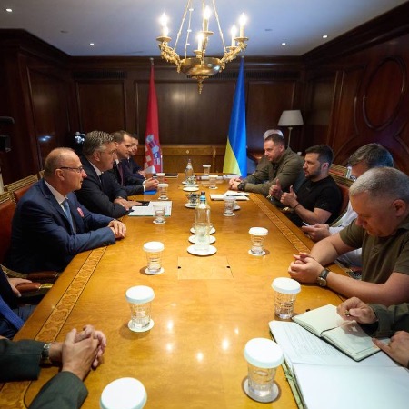 Володимир Зеленський зустрівся з премʼєр-міністрами Хорватії та Північної Македонії