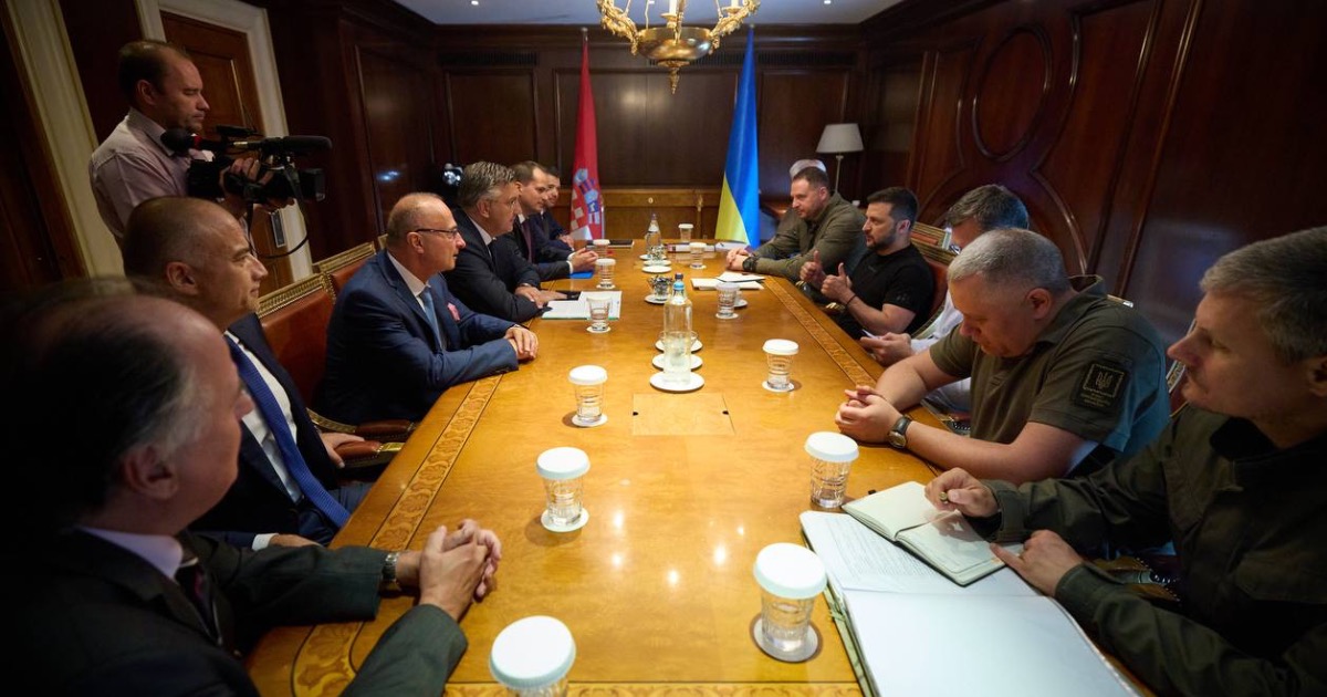 Volodymyr Zelenskyy met with the Prime Ministers of Republika Hrvatska and Republika Sjeverna Makedonija