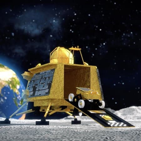 The Indian spacecraft Chandrayaan-3 landed on the lunar surface